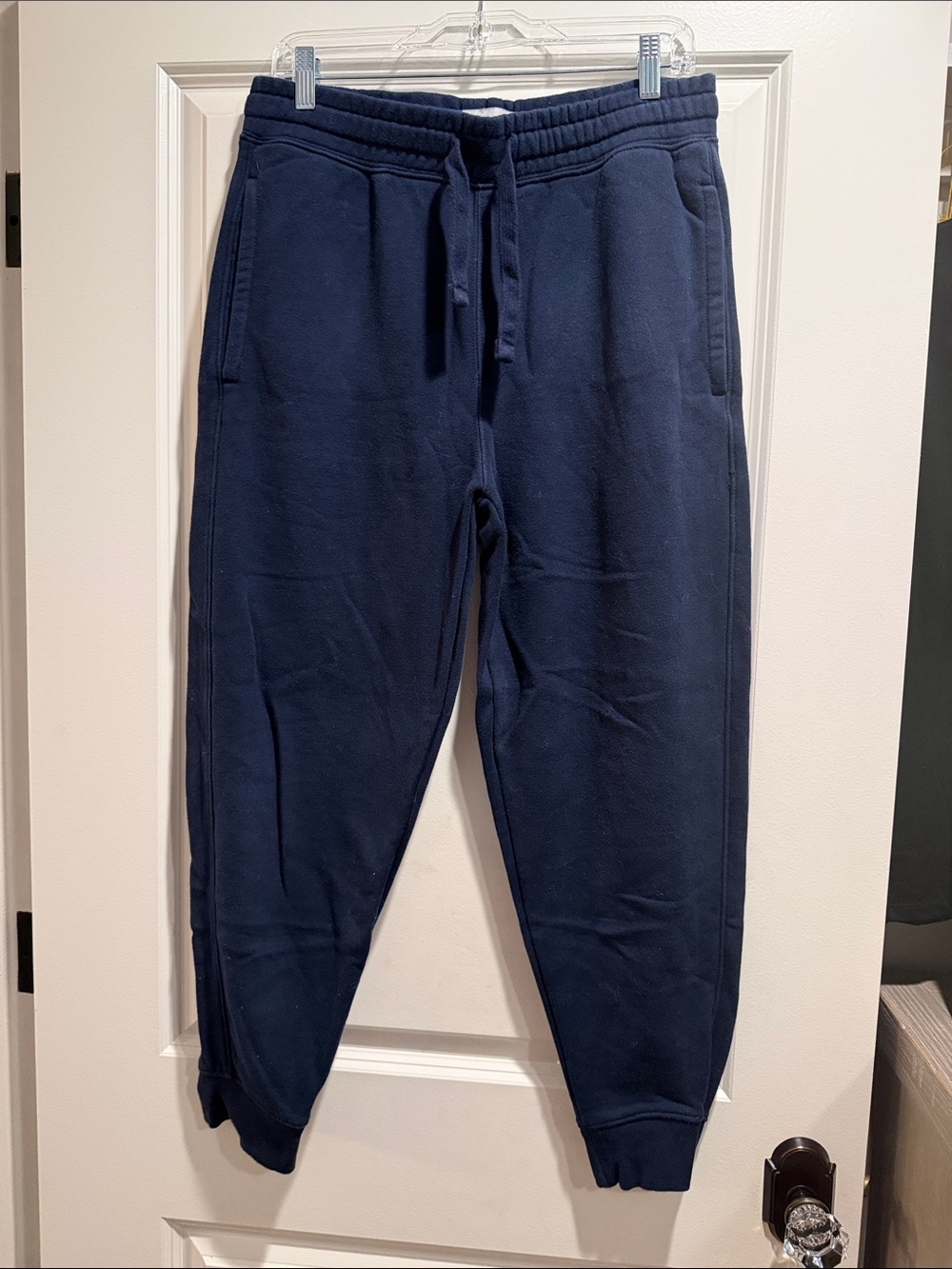 Old Navy Men's Navy Blue Fleece Joggers